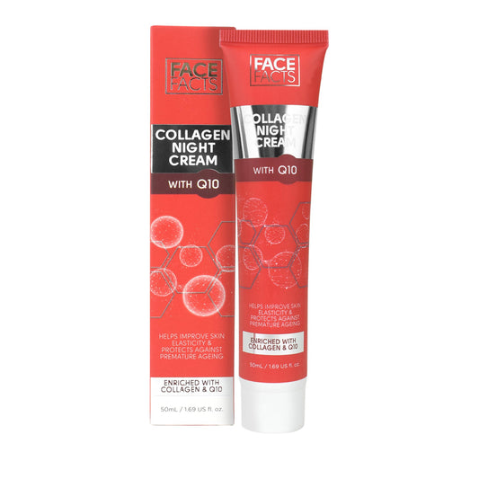 Face Facts Collagen Q10 Night Cream Vitamin E and Collagen 50ml