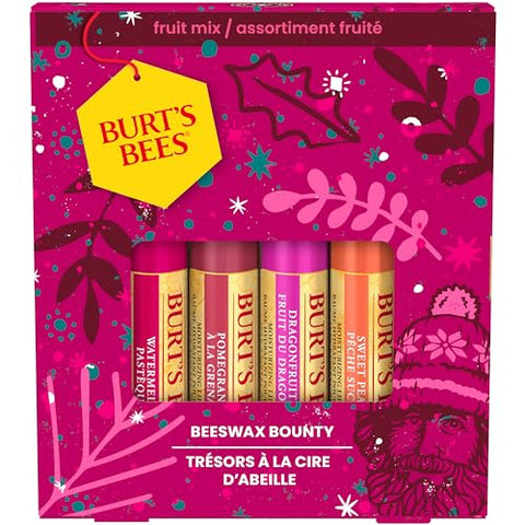 Burt's Bees Moisturising Lip Balm, Salted Caramel Flavour, With Beeswax and Vitamin E, Limited Edition Christmas Flavour, 4.25g