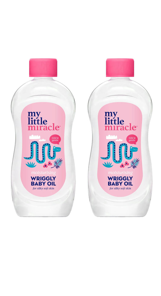 Wriggly Baby Oil, Moisturises & Protects Delicate Skin, Gives Soft Silky Skin 500ml