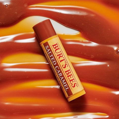 Burt's Bees Moisturising Lip Balm, Salted Caramel Flavour, With Beeswax and Vitamin E, Limited Edition Christmas Flavour, 4.25g