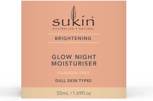 Sukin Brightening Glow Night For Women 1.69 oz Moisturizer