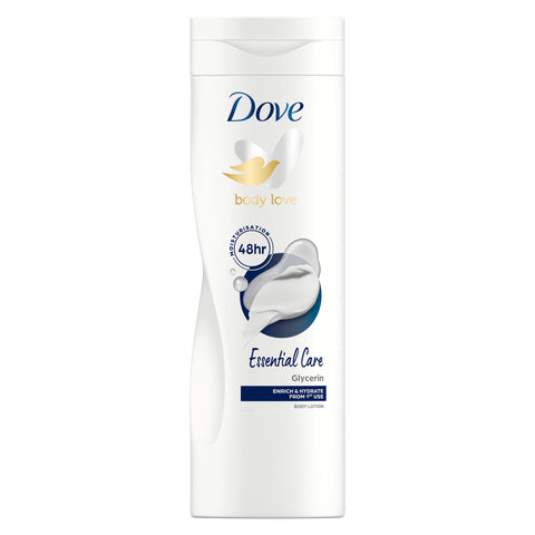 Dove Body Love Essential Care Body Lotion enrich & hydrate from the first use moisturiser for nourished skin 400 ml