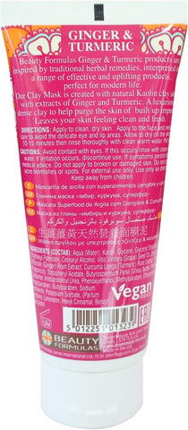 Beauty Formulas Ginger & Turmeric Superfood Clay Mask