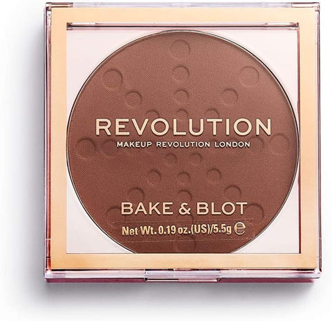 Makeup Revolution Bake & Blot Setting Powder - Deep Dark