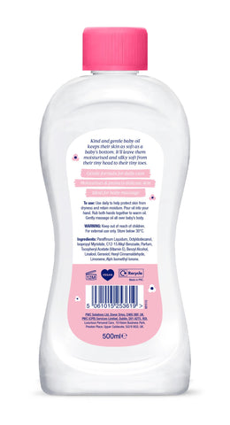 Wriggly Baby Oil, Moisturises & Protects Delicate Skin, Gives Soft Silky Skin 500ml