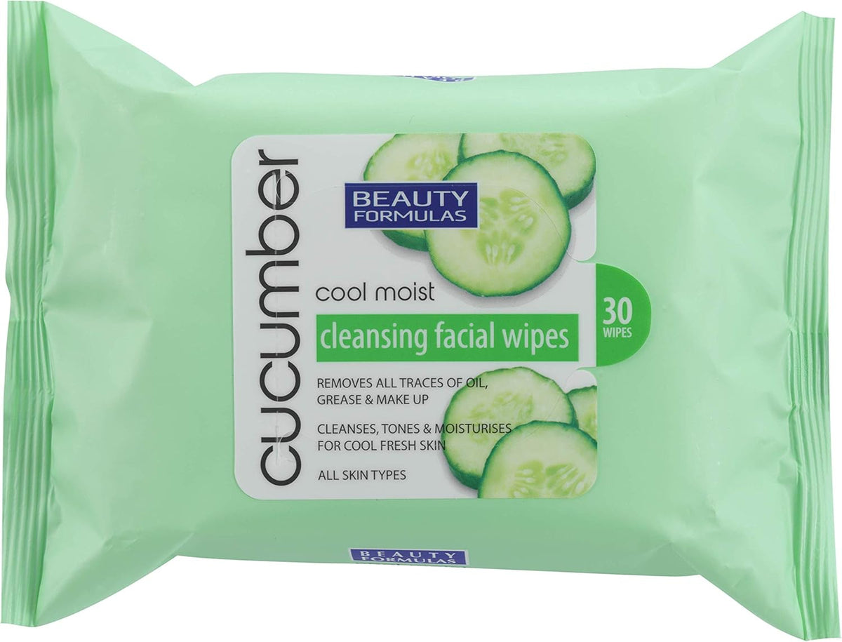 BEAUTY FORMULAS FACIAL WIPES CUCUMBER