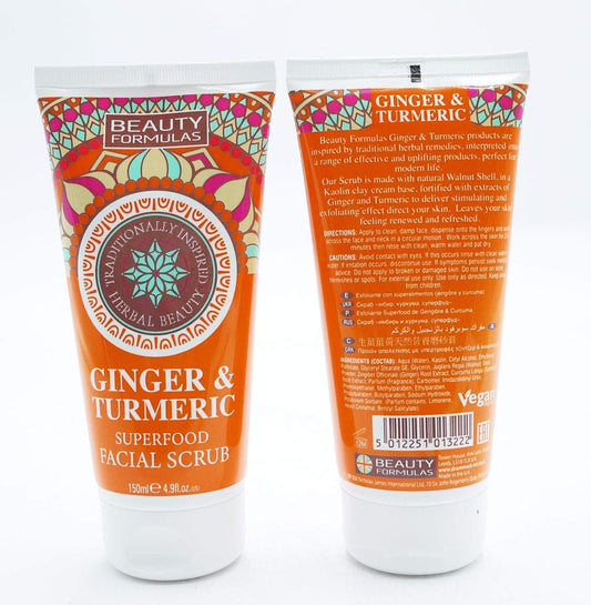Beauty Formulas Ginger And Turmeric Superfood Facial Scrub