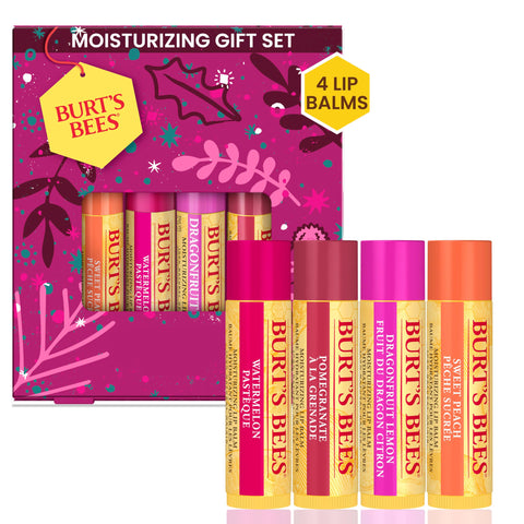 Burt's Bees Moisturising Lip Balm, Salted Caramel Flavour, With Beeswax and Vitamin E, Limited Edition Christmas Flavour, 4.25g