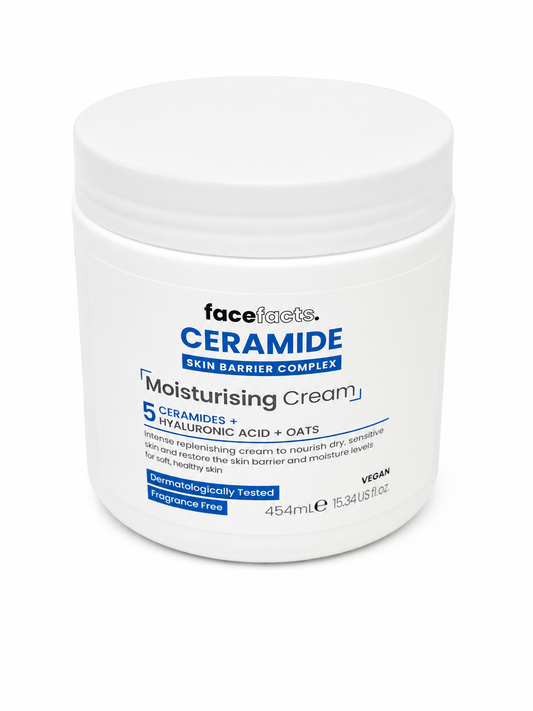 Face Facts Ceramide Moisturising Body Cream Hydrates + Softens 454ml