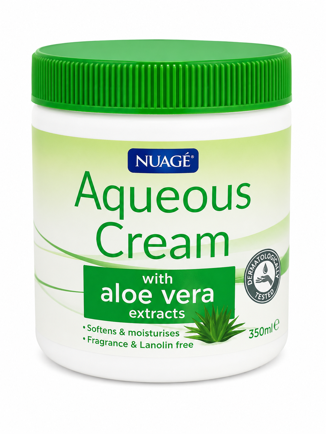 Nuage Aqueous Cream With Added Aloe Vera, 350Ml