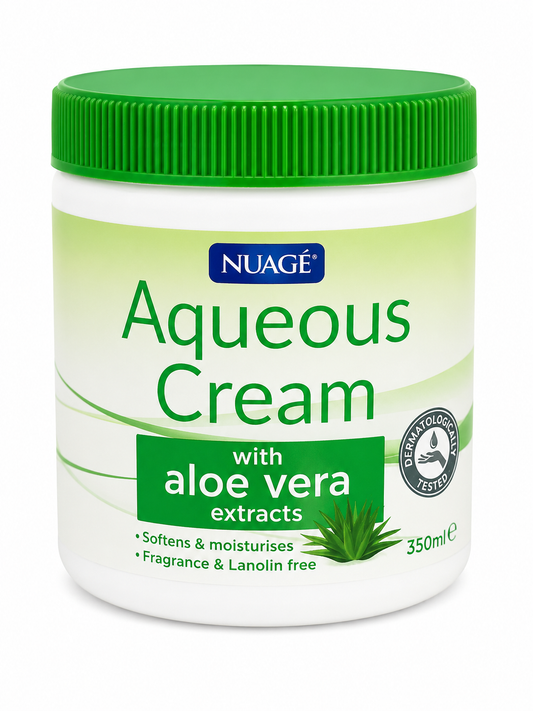 Nuage Aqueous Cream With Added Aloe Vera, 350Ml