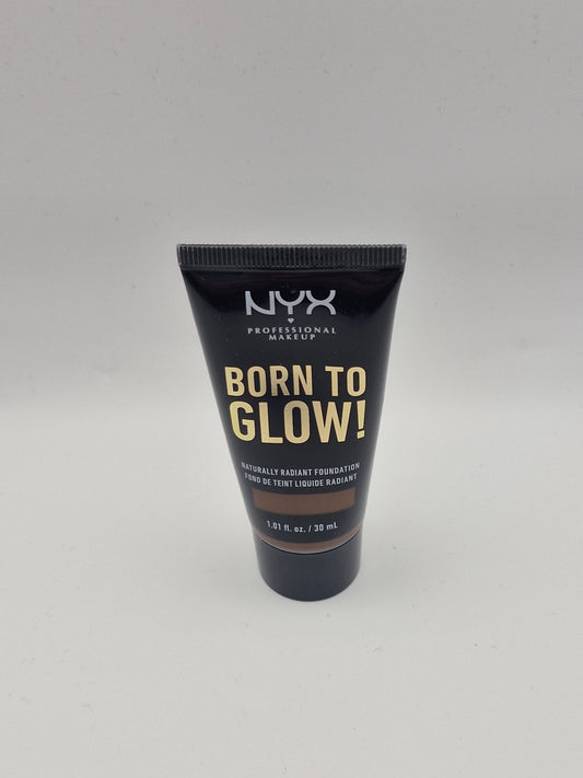 NYX Professional Makeup Born to Glow Radiant Foundation, Iridescent Finish, Buildable Medium Coverage, Vegan Formula