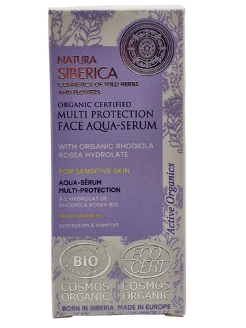 Natura Siberica Organic Certified Multi-Protection Face Aqua Serum 15ml