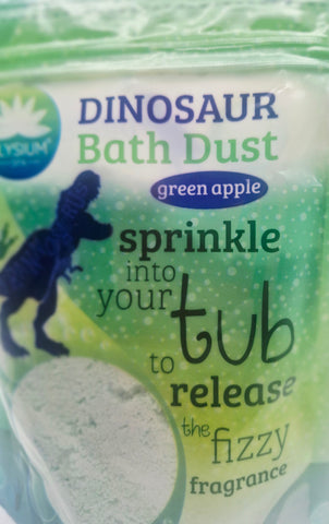 Elysium Spa Apple Scented Dinosaur Bath Dust 400g