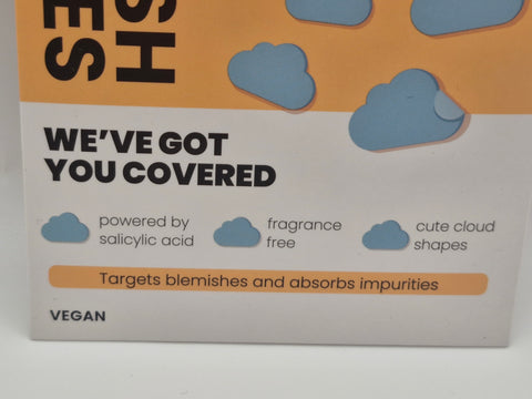 Face Facts Blemish Patches, 24 Applications, Vegan, Salicylic Acid, Fragrance-Free, Cloud Shaped