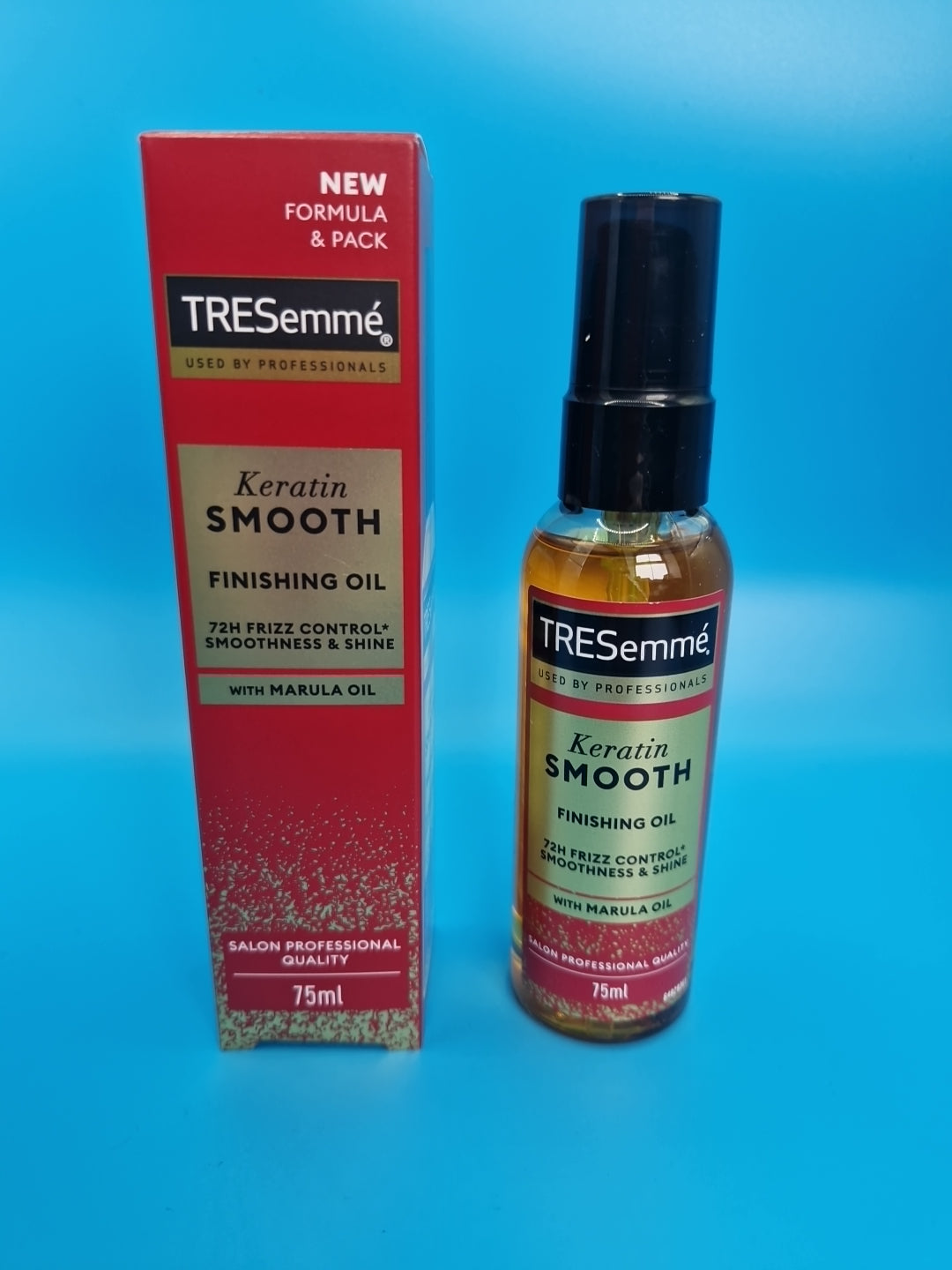 TRESemmé Keratin Smooth Finishing Oil 75ml – Frizz Control & Shine with Marula Oil