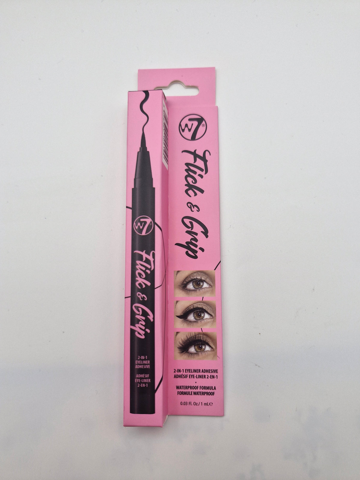 W7 FLICK & GRIP 2 IN 1 ADHESIVE EYELINER