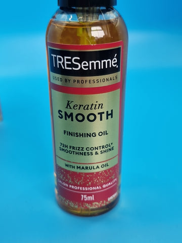 TRESemmé Keratin Smooth Finishing Oil 75ml – Frizz Control & Shine with Marula Oil