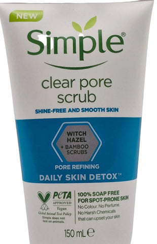 Simple Daily Skin Detox Clear Pore Scrub 150ml