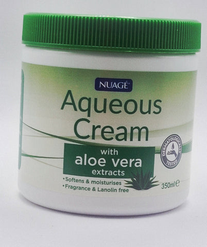 Nuage Aqueous Cream With Added Aloe Vera, 350Ml