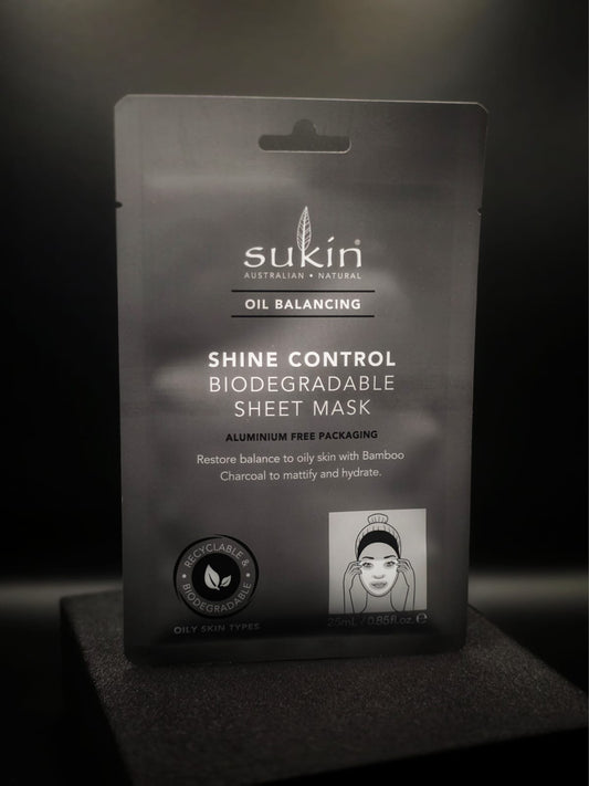Sukin Oil Balancing Shine Control Sheet Mask Sachet x2