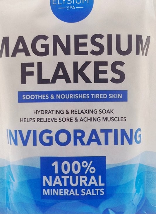 Elysium Spa 100% Natural Mineral Salts - Magnesium Flakes (500g)