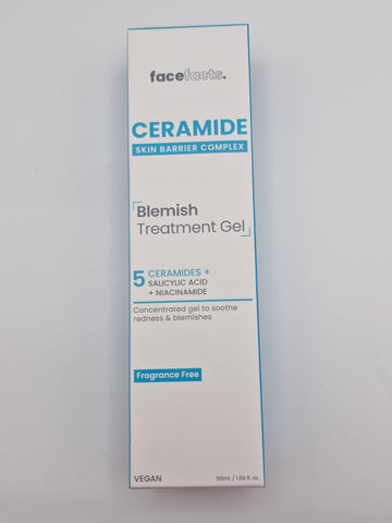 Face Facts Ceramide Blemish Treatment Gel Targets + Calms 50ml