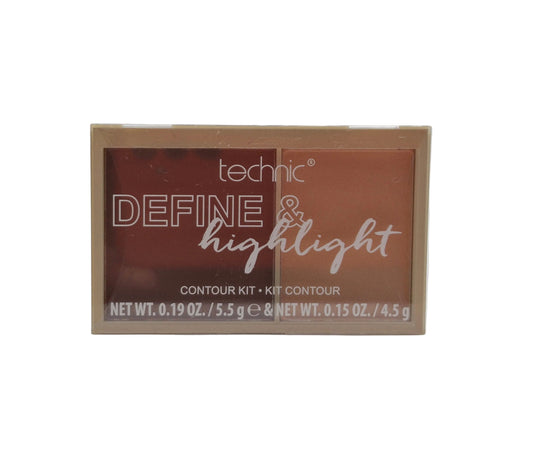 Technic Define & Highlight Duo Contour Kit Bronzer & Highlight Powder 5.5g Mocha