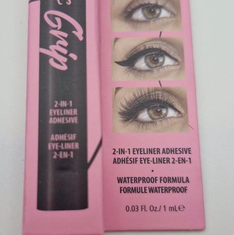 W7 FLICK & GRIP 2 IN 1 ADHESIVE EYELINER