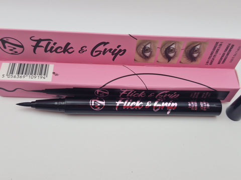 W7 FLICK & GRIP 2 IN 1 ADHESIVE EYELINER