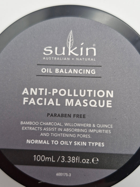 Sukin Oil Balancing Anti-Pollution Facial Masque 100ml