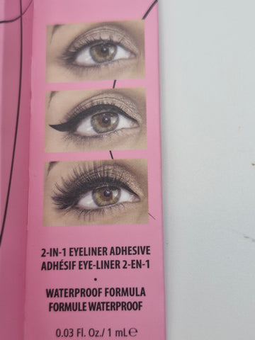 W7 FLICK & GRIP 2 IN 1 ADHESIVE EYELINER