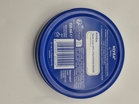 Genuine German Nivea Creme Cream Made in Germany - 5.1 oz. / 150ml