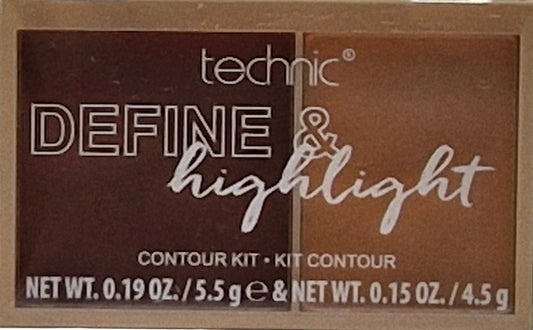 Technic Define & Highlight Duo Contour Kit Bronzer & Highlight Powder 5.5g Mocha