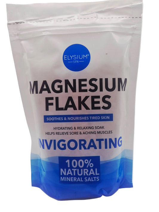 Elysium Spa 100% Natural Mineral Salts - Magnesium Flakes (500g)