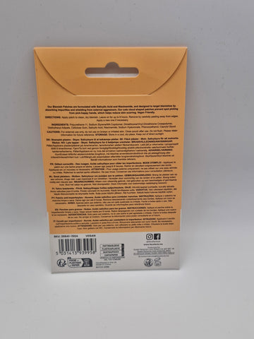 Face Facts Blemish Patches, 24 Applications, Vegan, Salicylic Acid, Fragrance-Free, Cloud Shaped