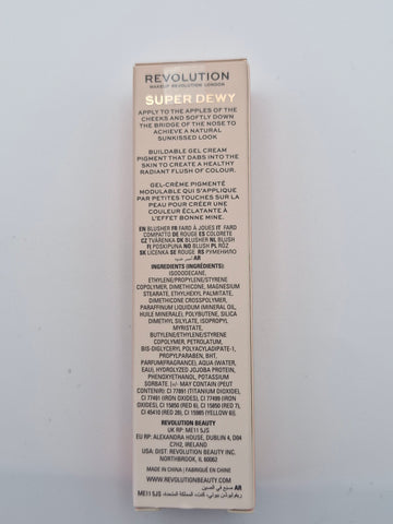 Makeup Revolution Superdewy Liquid Blush, Highly Pigmented, Buildable Formula, Fake The Flush, 15 ml