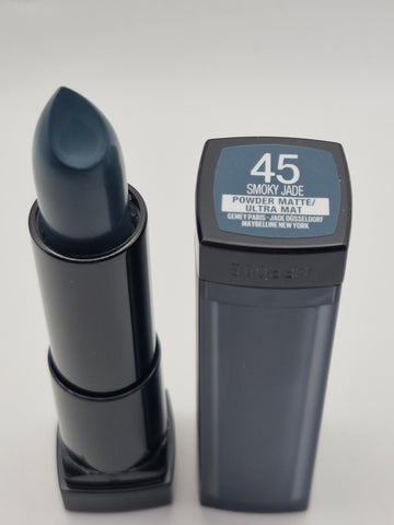 Maybelline Color Sensational Powder Matte Lipstick 45 Smokey Jade