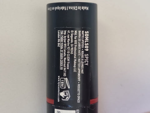 NYX Professional Makeup Suede Matte Lipsticks - Spicy, 21 g