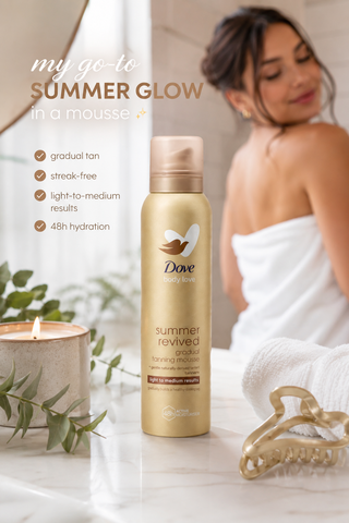 Dove Body spray gradual tanning mousse light to medium
