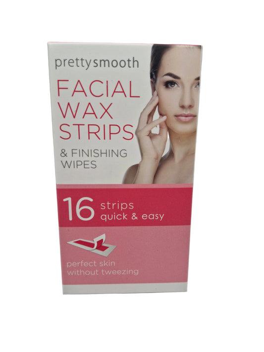 Face Facts Pretty Smooth Facial Wax Strips - 16 Strips
