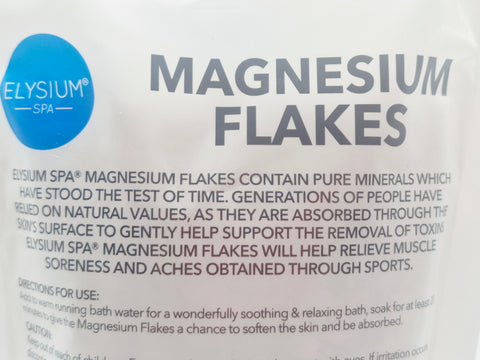 Elysium Spa 100% Natural Mineral Salts - Magnesium Flakes (500g)