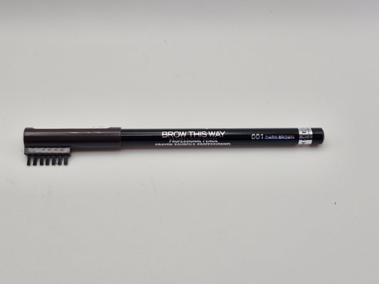 Rimmel London Professional Eyebrow Pencil, Dark Brown, 1.4g