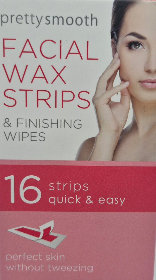Face Facts Pretty Smooth Facial Wax Strips - 16 Strips
