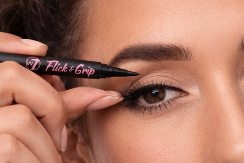 W7 FLICK & GRIP 2 IN 1 ADHESIVE EYELINER