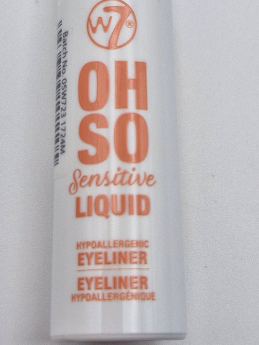 W7 Oh So Sensitive Eyeliner - Black