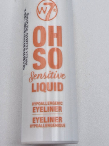 W7 Oh So Sensitive Eyeliner - Black