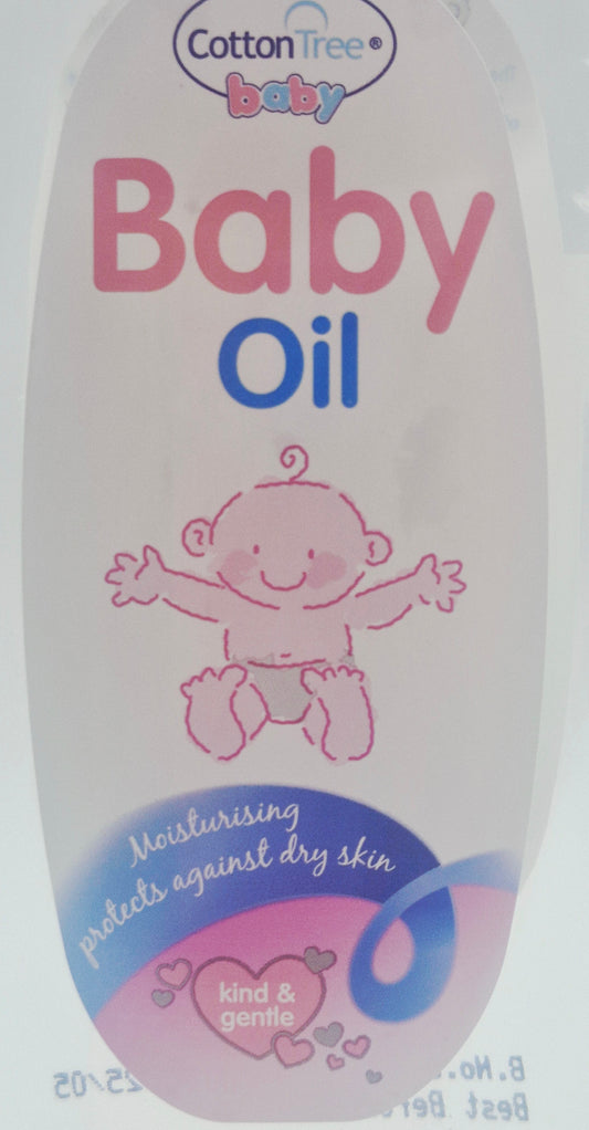 Cotton Tree Baby Oil, 335 ml