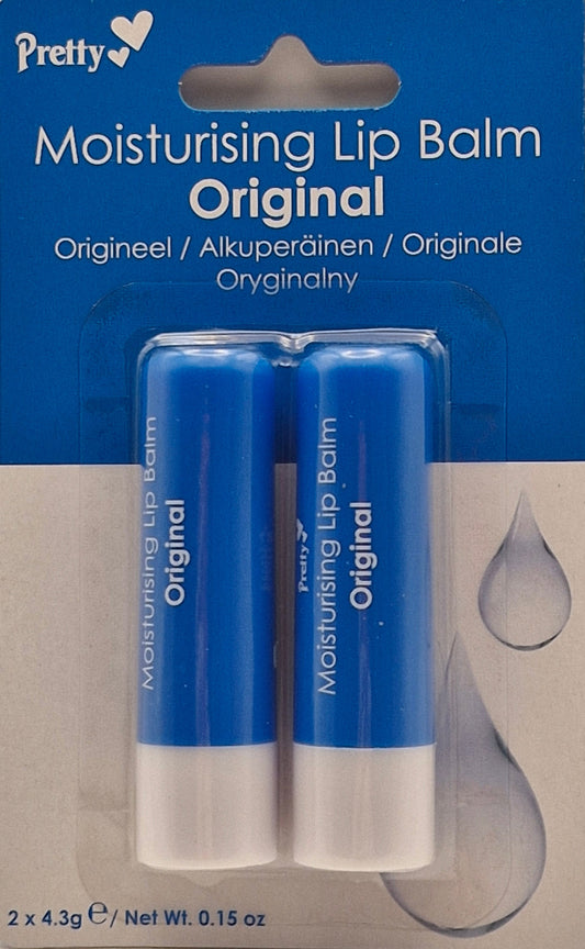 Lip balm moisturising 2 pack