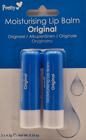 Lip balm moisturising 2 pack